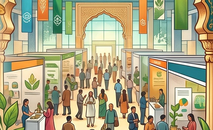 Visitors and exhibitors on the Global NatuRx show floor